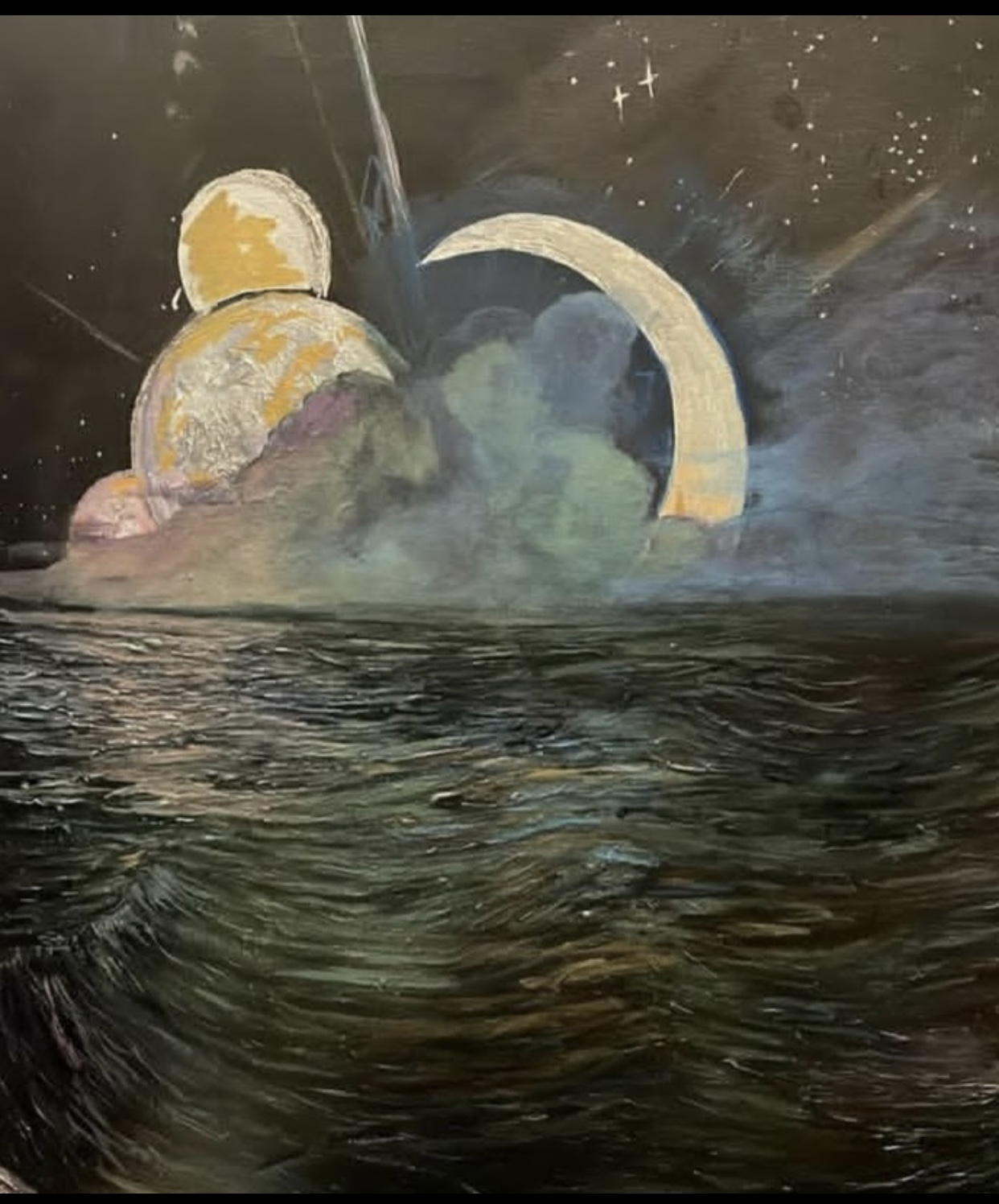 Twin Moons (Detail) — Paintings