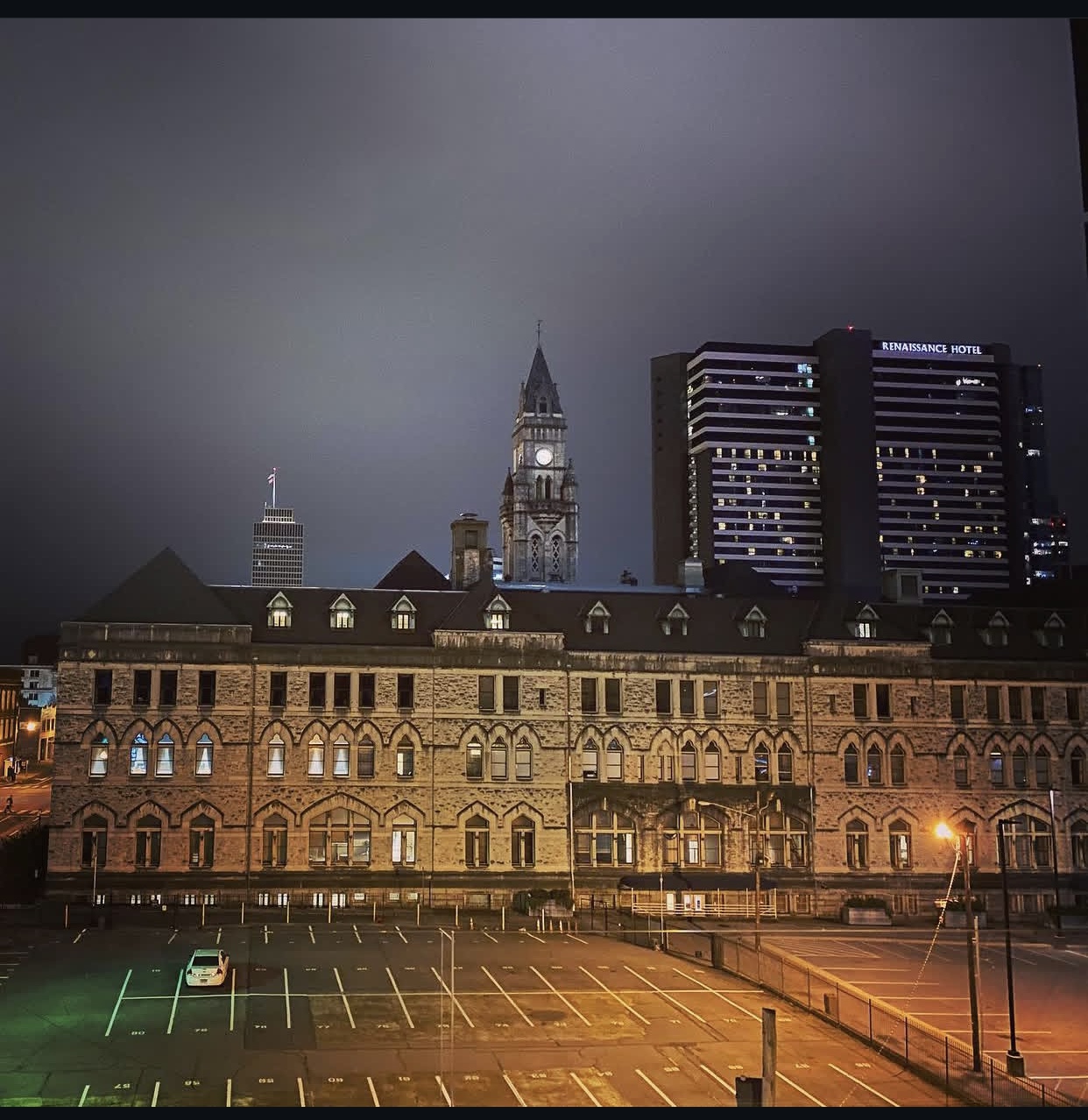 Clock Tower Fog — Nashville, Tennessee