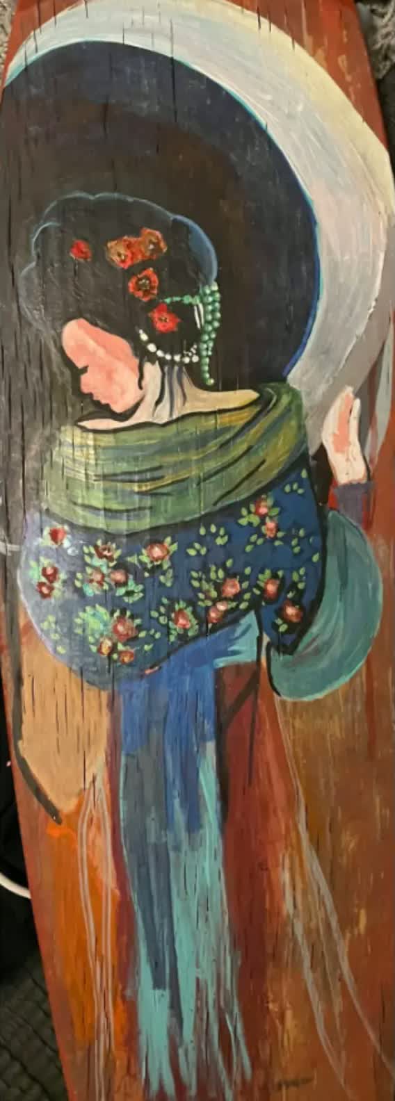 Geisha on Cedar — Paintings